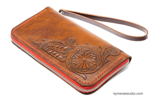 Cartera ZIPPER Brown